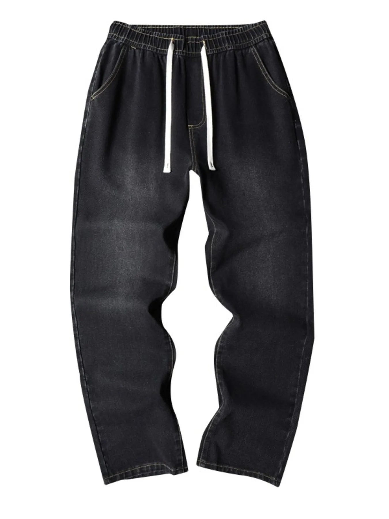 Men's Full Size Wide Leg Wash Jeans Plus Size - Fashorio