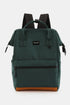 Himawari Waterproof Canvas Travel Backpack Bag with USB Port Green One Size - Fashorio