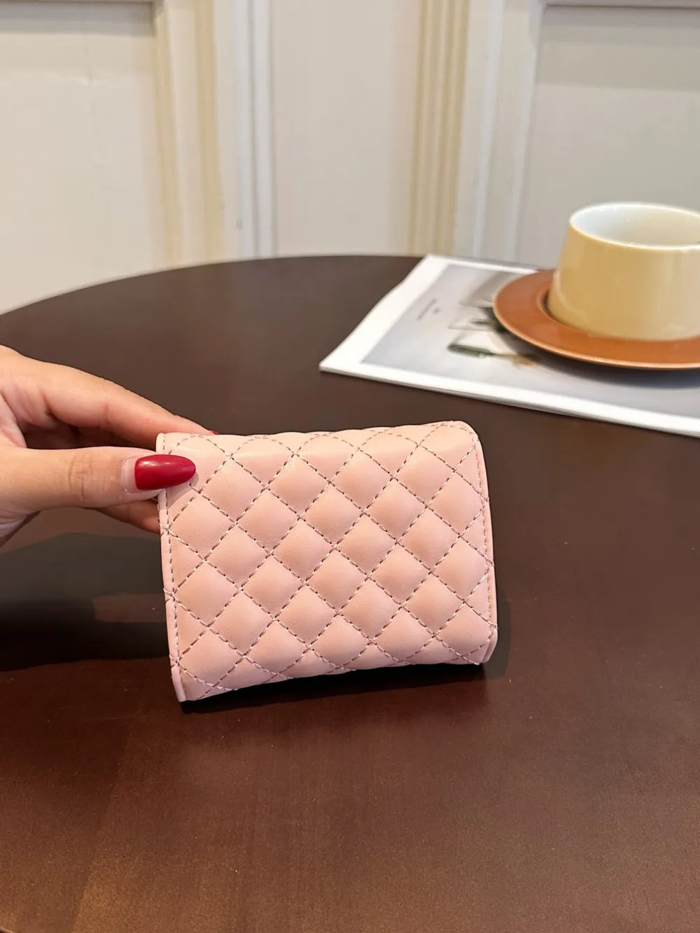 PU Leather Solid Color Wallet - Fashorio