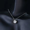 1 Carat Moissanite 925 Sterling Silver Necklace Silver One Size - Fashorio