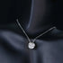 1 Carat Moissanite 925 Sterling Silver Necklace Silver One Size - Fashorio