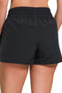 Zenana Windbreaker Smocked Waistband Running Shorts - Fashorio