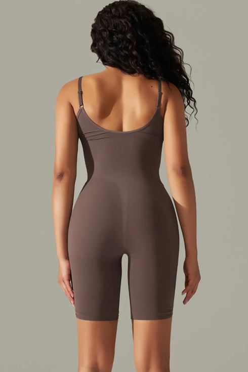 Spaghetti Strap Active Romper - Fashorio