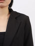 Pearl Detail Flower Lapel Collar Blazer - Fashorio