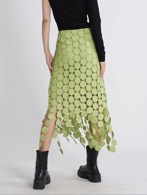 Fringe Midi Skirt - Fashorio