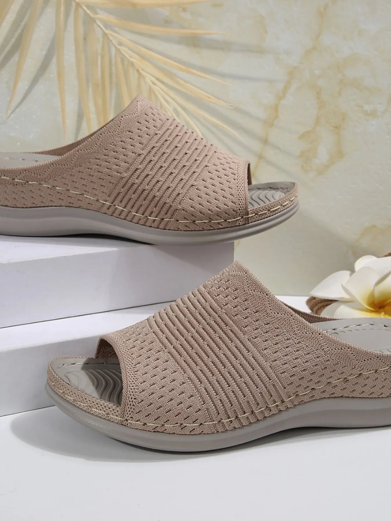 Mesh Open Toe Sandals - Fashorio