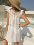 Crochet Detail Beach Cover Up Dress - Fashorio