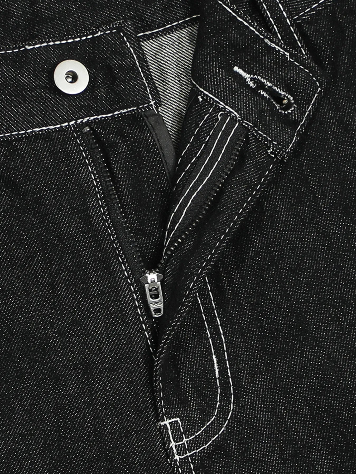 Men's Denim Shorts with Contrast Stitching - Fashorio