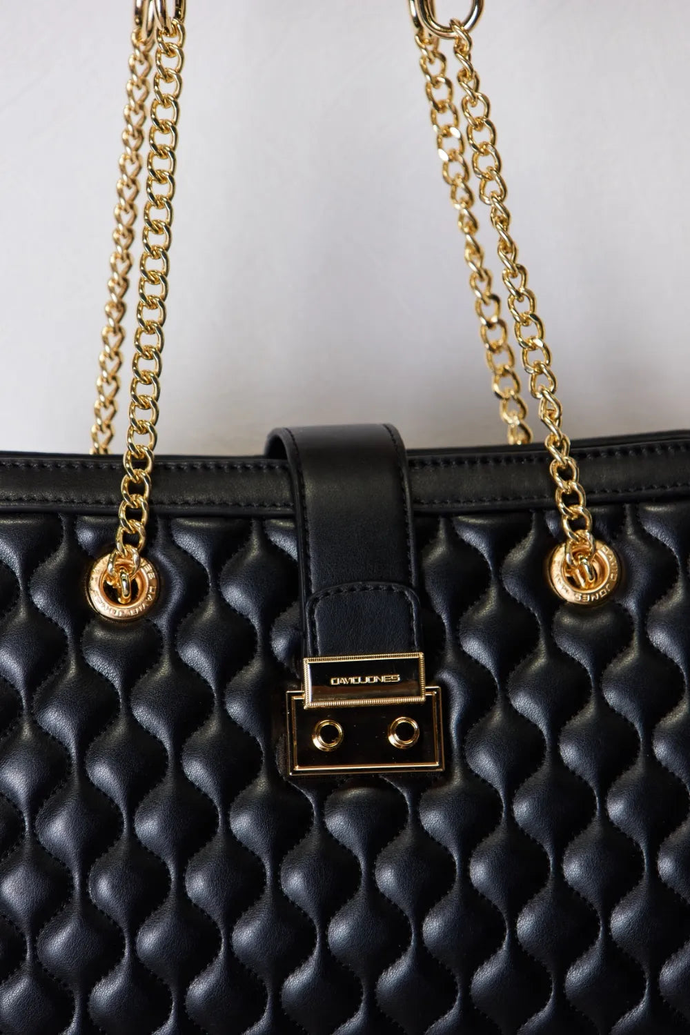David Jones Quilted PU Leather Handbag - Fashorio