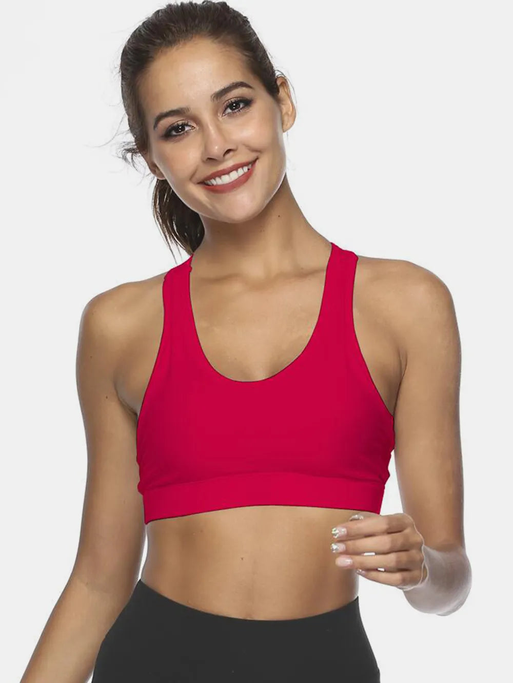 Cutout Scoop Neck Active Tank - Fashorio