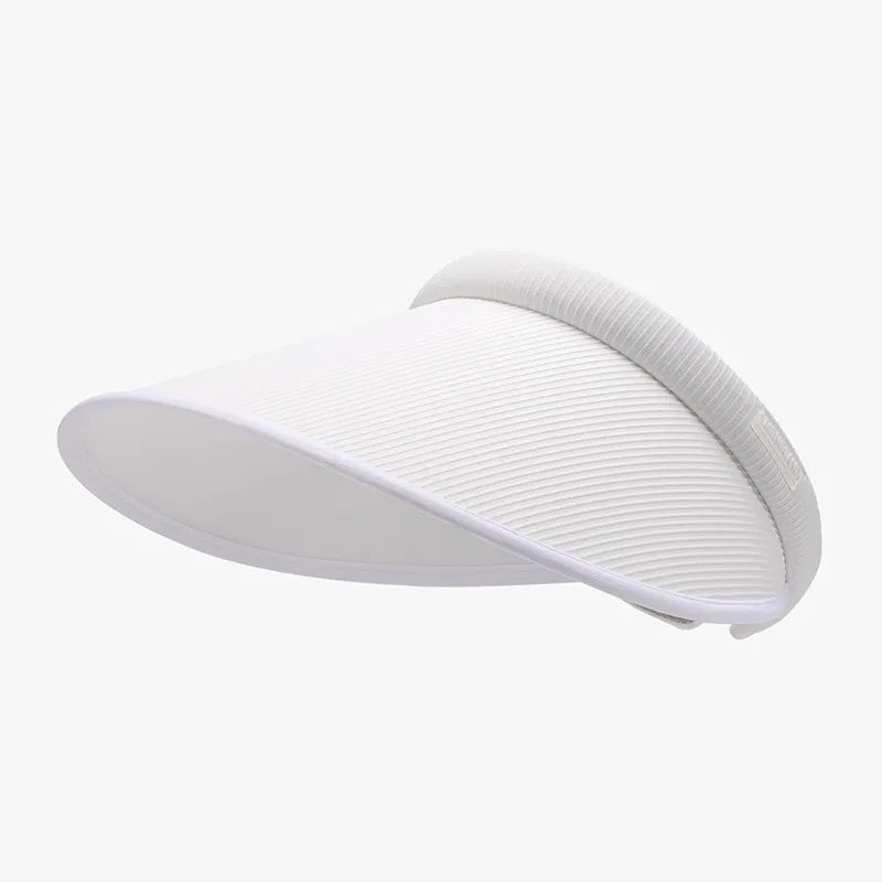 Wide Brim PVC Sun Hat White One Size - Fashorio