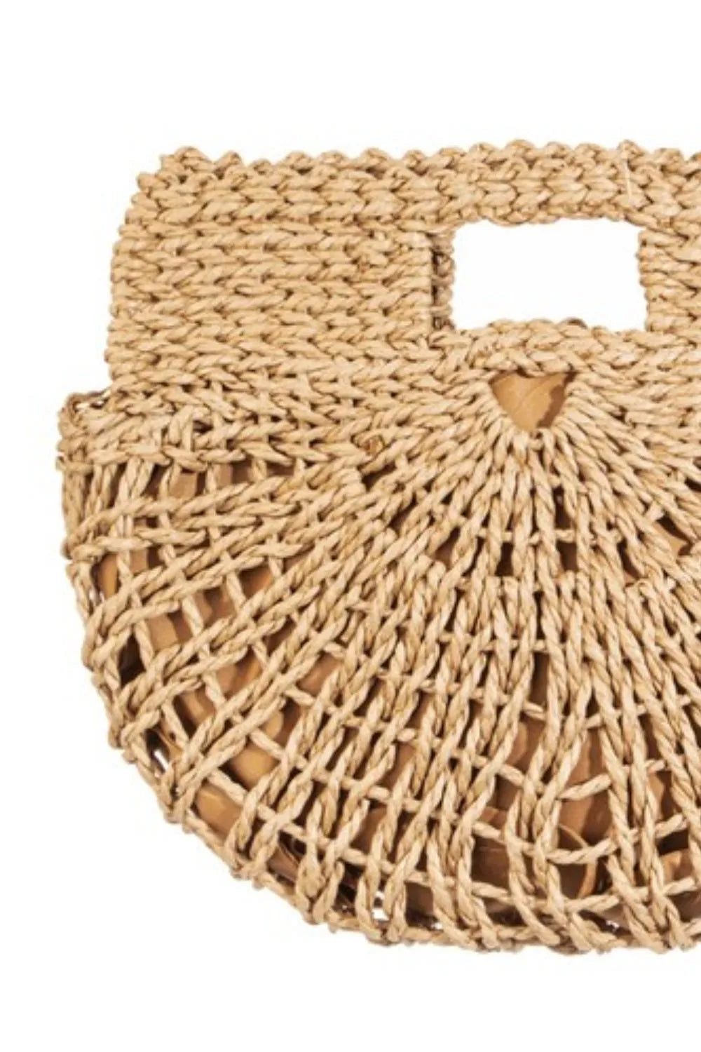 Fame Braided Semi Circle Tote Bag - Fashorio