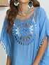 Tassel Crochet Round Neck Cover-Up - Fashorio