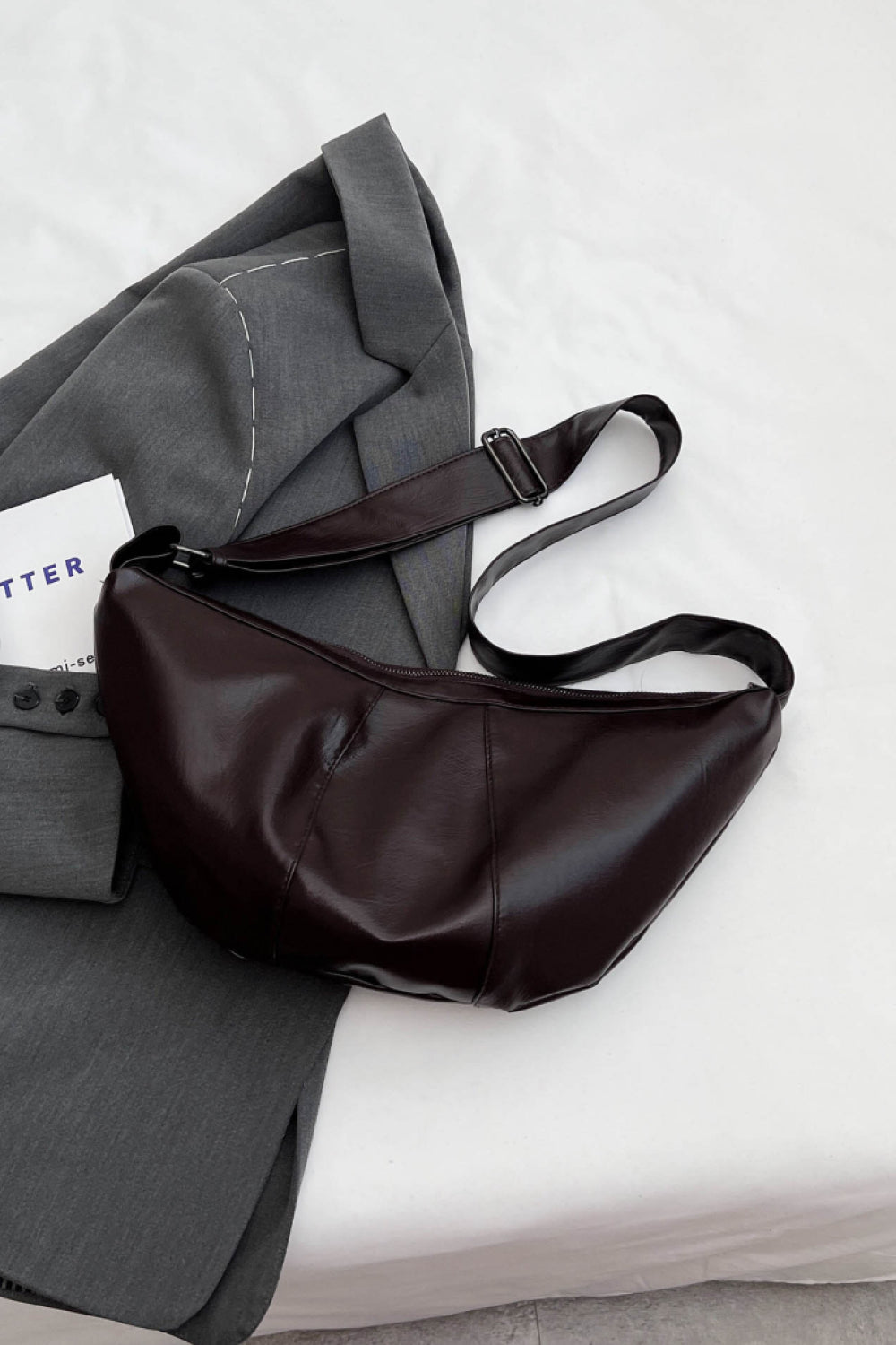 PU Leather Sling Bag - Fashorio