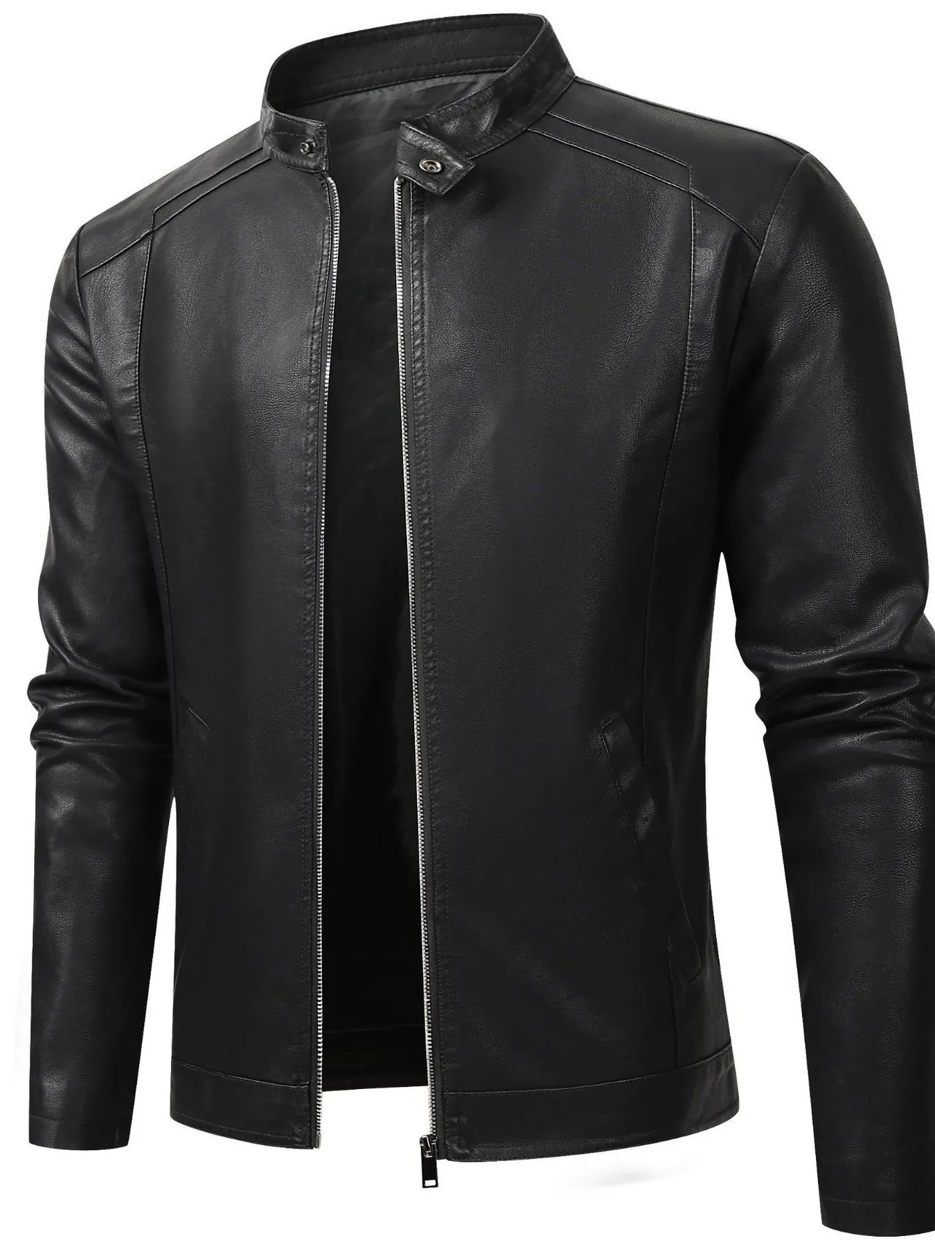 Men's Plus Size Zip Up Long Sleeve Jacket - Fashorio