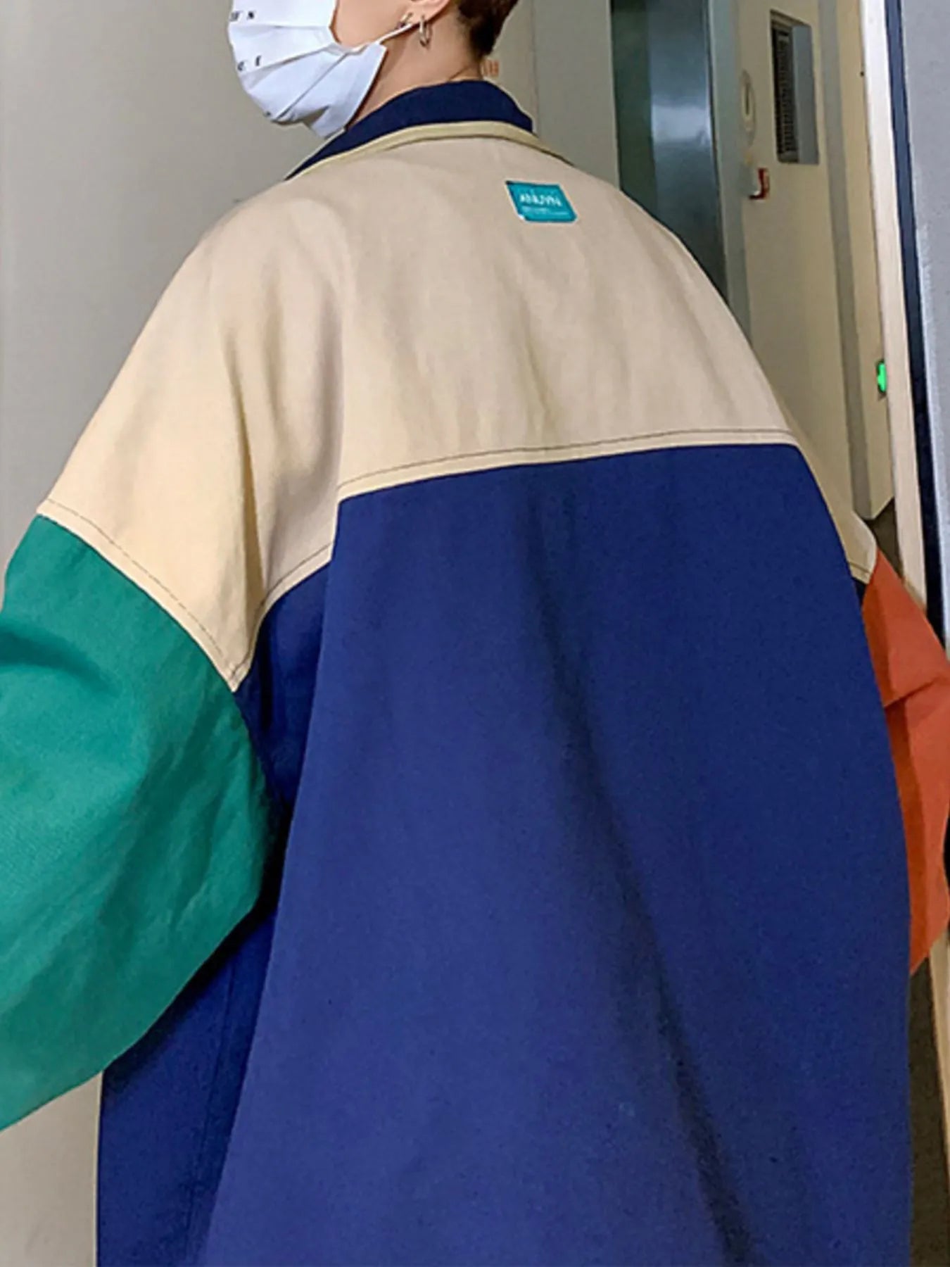 Men's Color Block Zip Up Jacket - Fashorio
