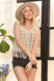 ADORA Fringe Hem Crochet Vest Cardigan - Fashorio