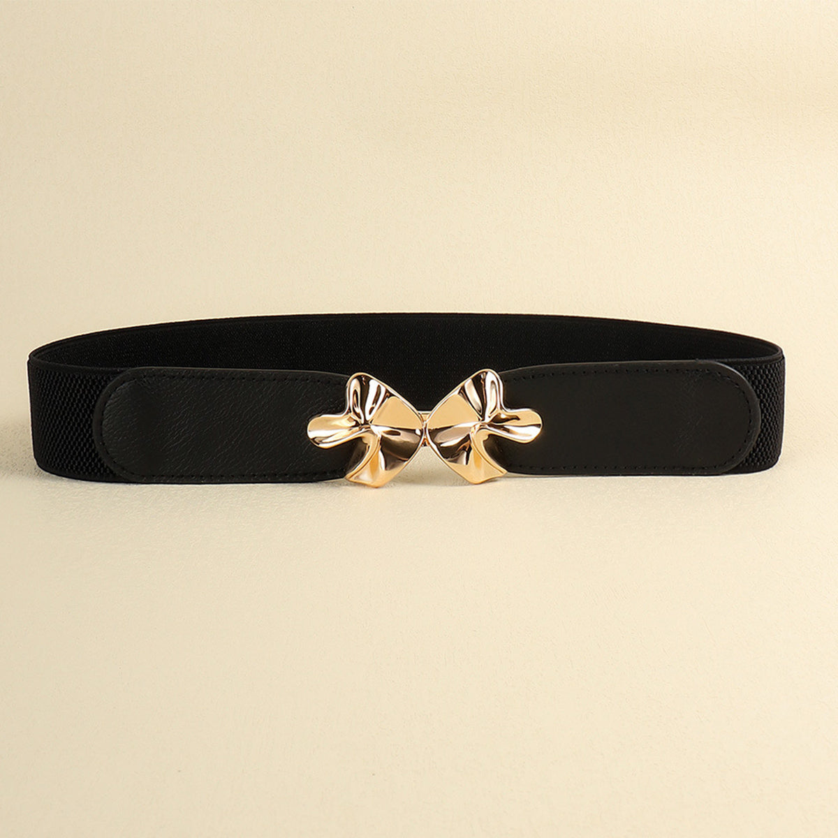 Alloy Buckle Elastic Belt - Fashorio