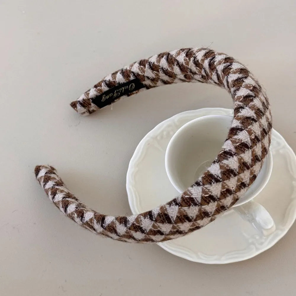 Polyester Wide Hair Headband Geometric One Size - Fashorio