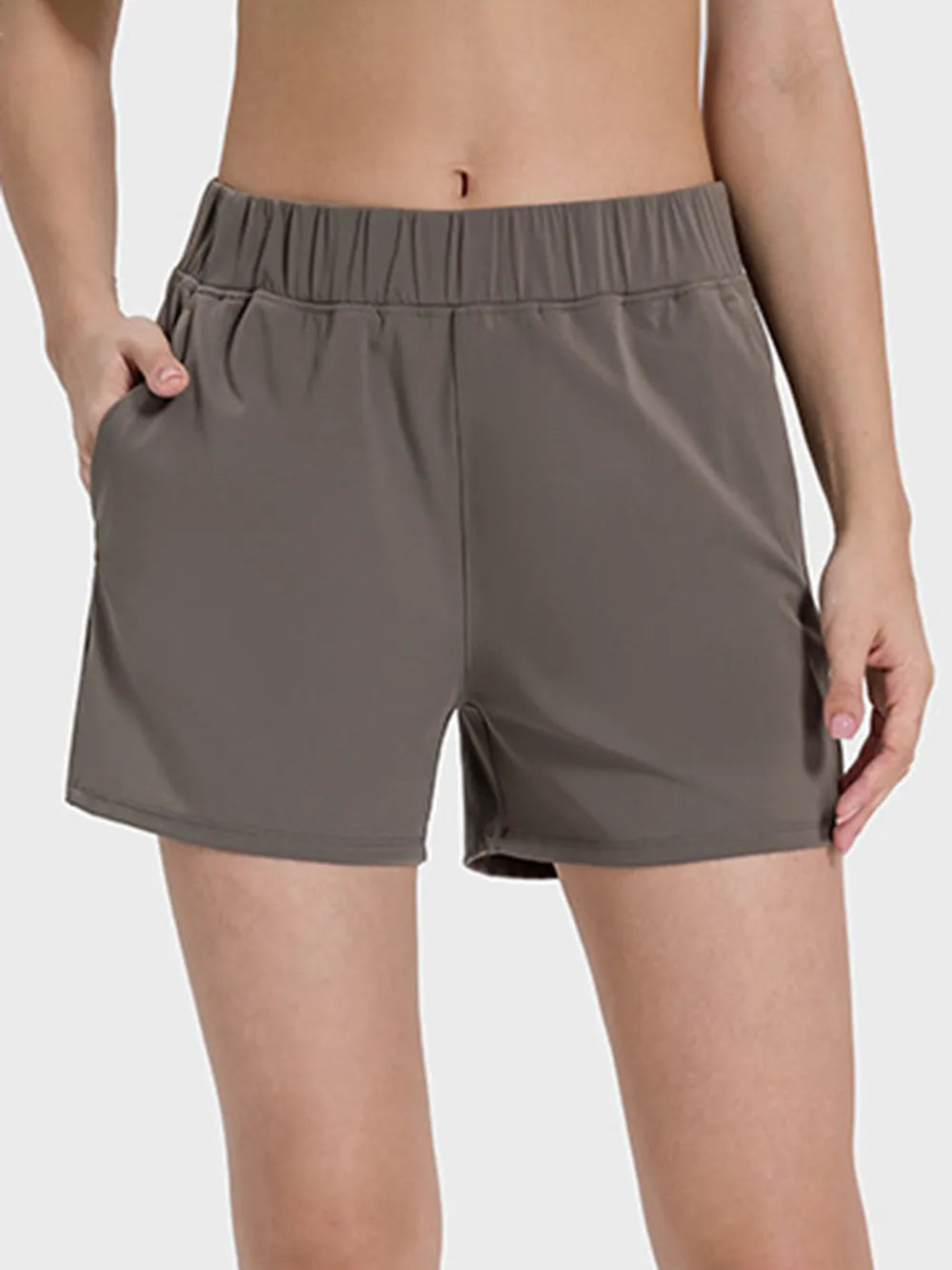 Millennia Elastic Waist Active Shorts - Fashorio