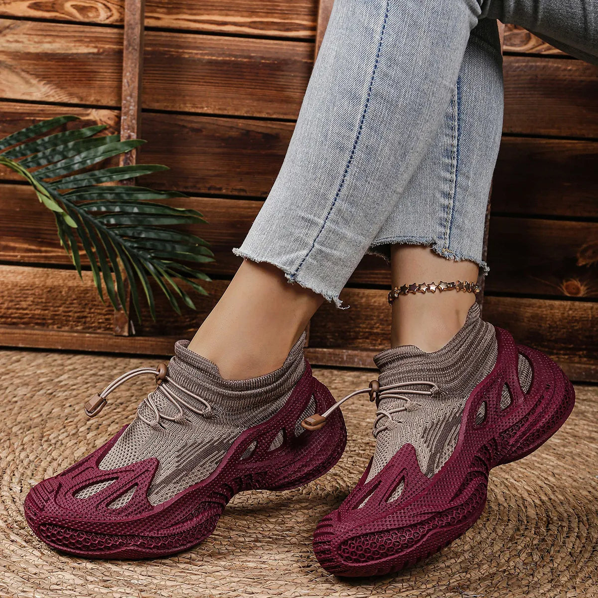 Lace Up Mesh Athletic - Fashorio