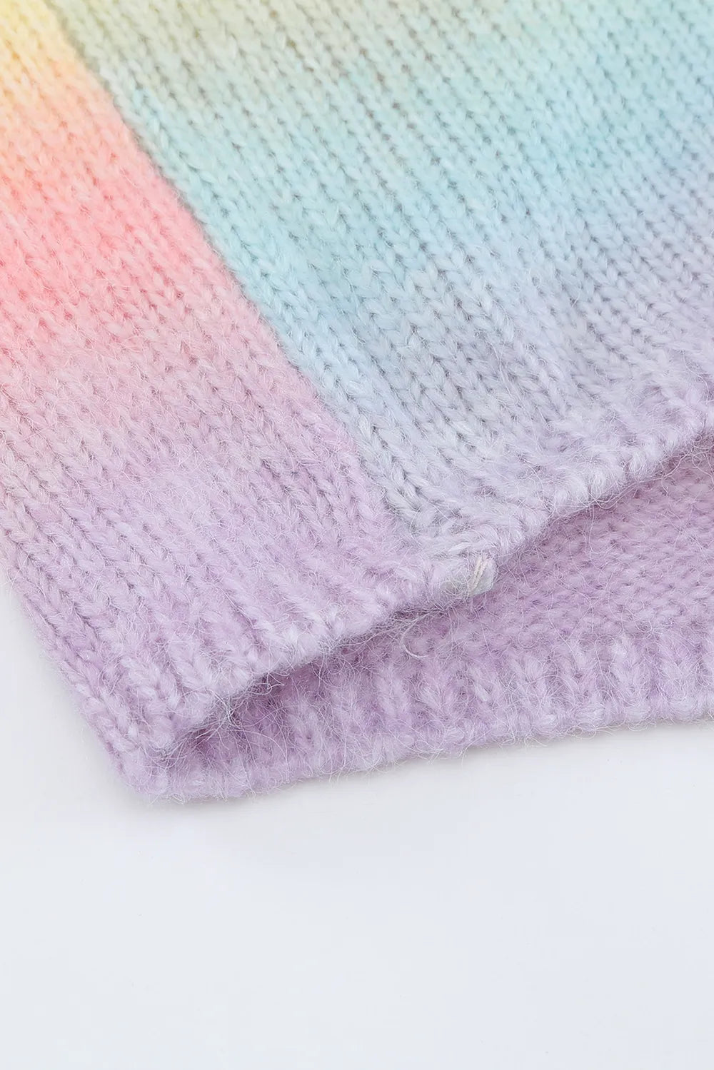 Gradient Open Front Drop Shoulder Cardigan - Fashorio