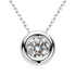1 Carat Moissanite 925 Sterling Silver Necklace - Fashorio