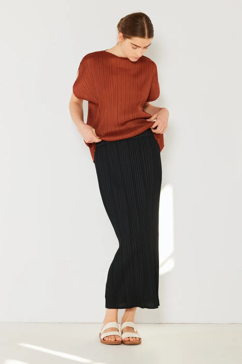 Marina West Swim Pleated Midi Pencil Skirt - Fashorio