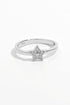 925 Sterling Silver Inland Zircon Star Ring Silver - Fashorio
