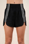 VERY J Striped Trim Detail Activewear Shorts - Fashorio