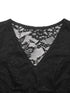 Lace Long Sleeve V-Neck Bodysuit - Fashorio