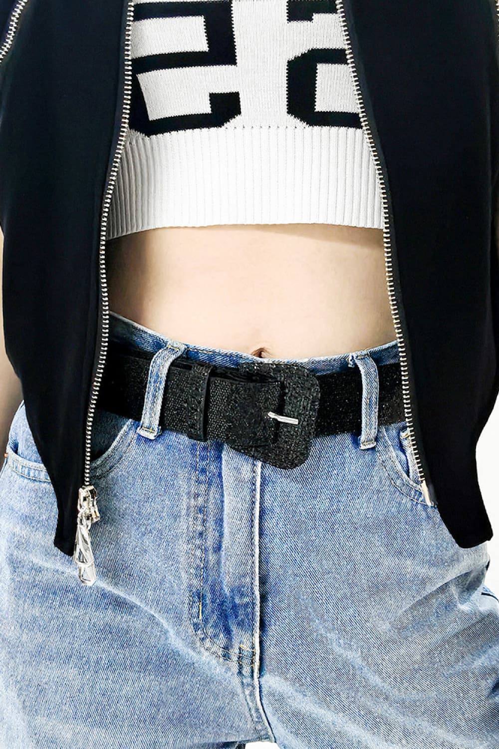 Glitter PU Leather Belt - Fashorio