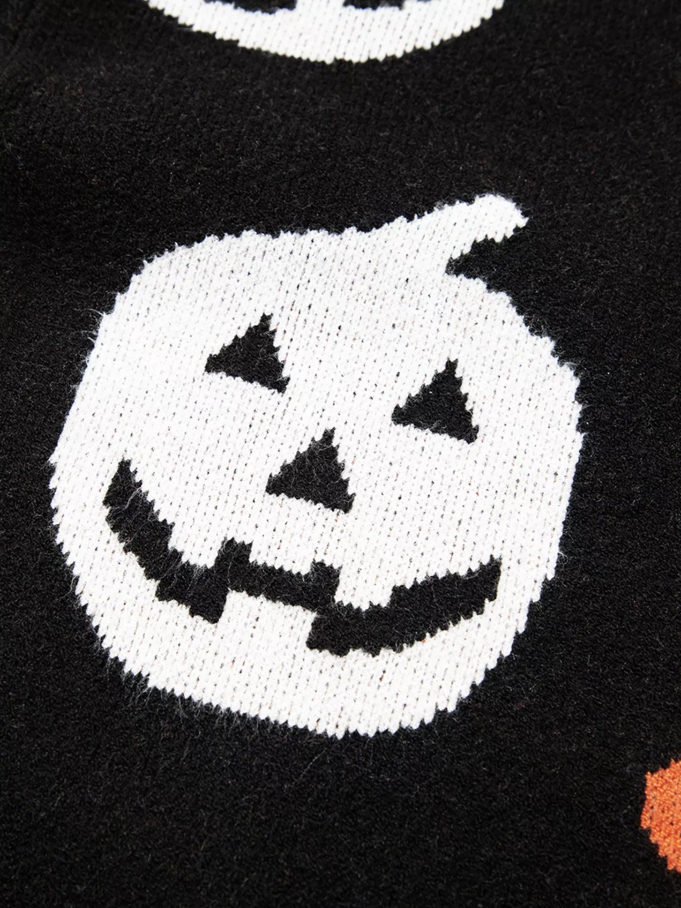Halloween Gothic Pattern Long Sleeve Sweater - Fashorio