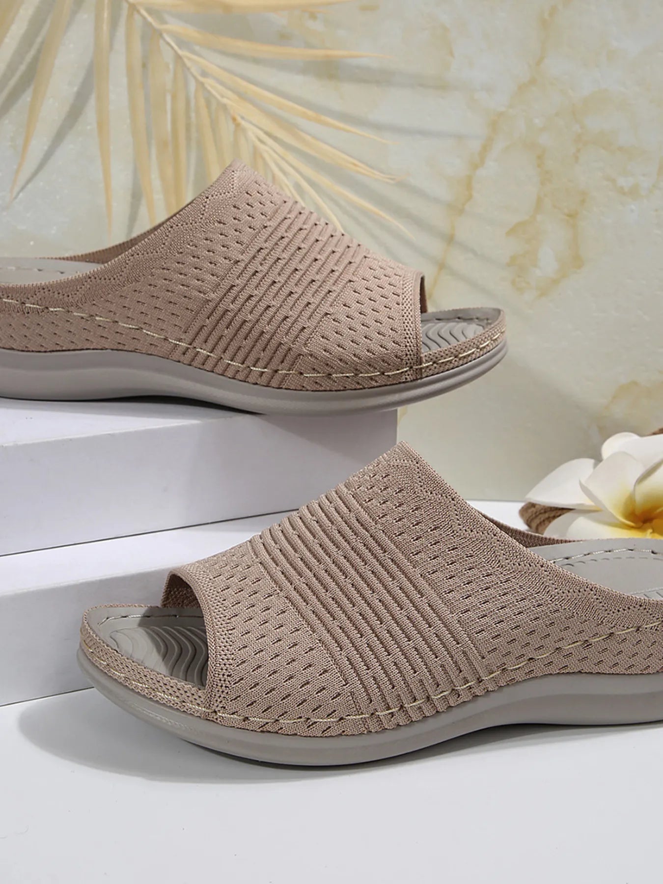Mesh Open Toe Sandals - Fashorio