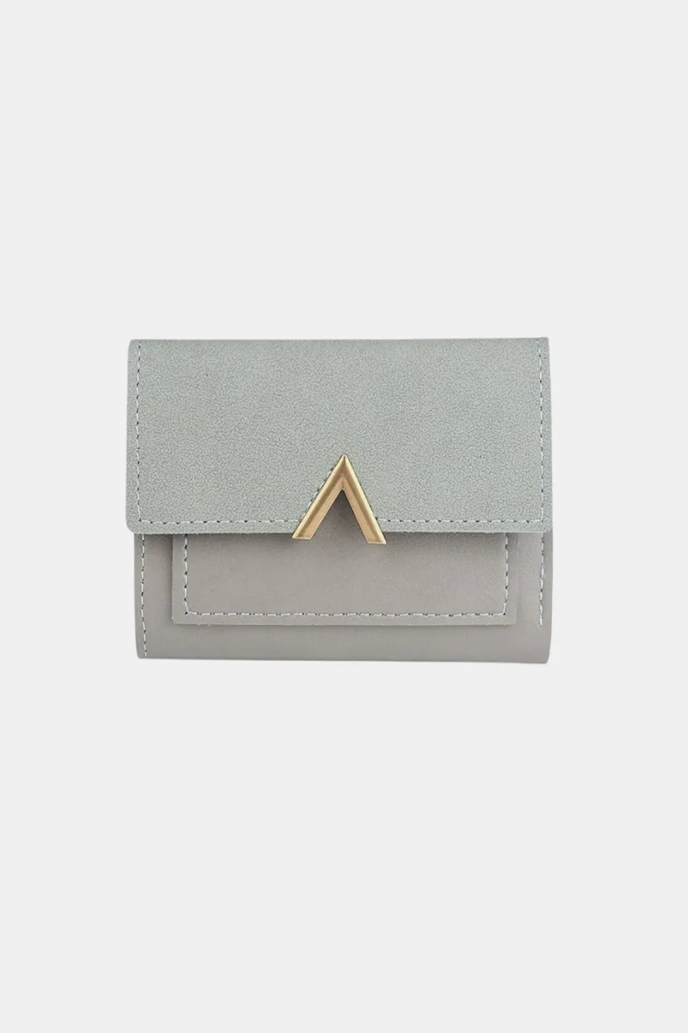 Zenana Compact Trifold Wallet Grey One Size - Fashorio