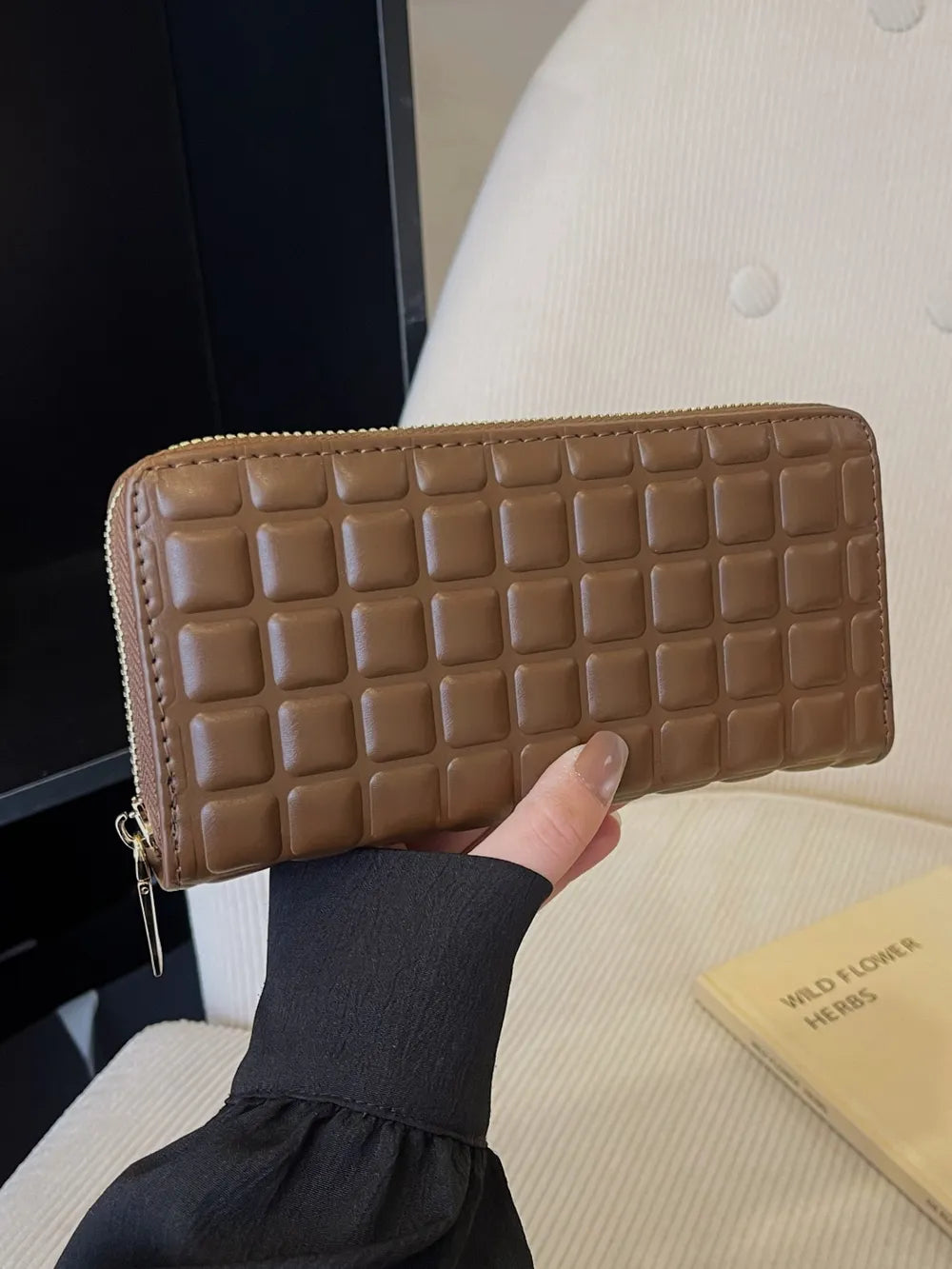PU Leather Solid Color Wallet - Fashorio