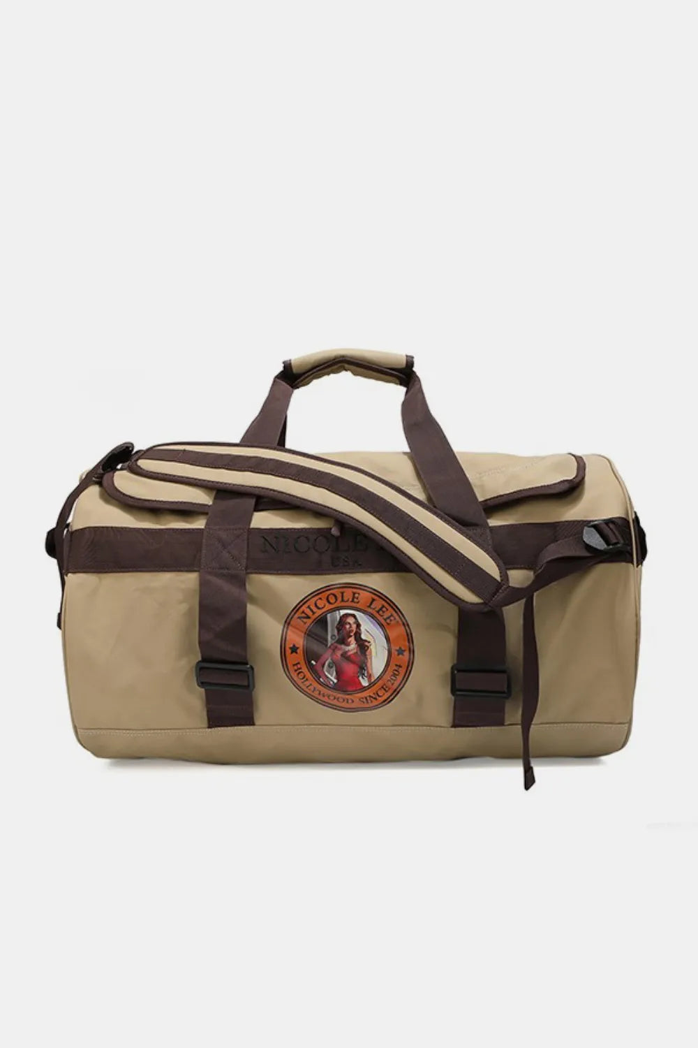 Nicole Lee USA Large Duffel Bag Beige One Size - Fashorio