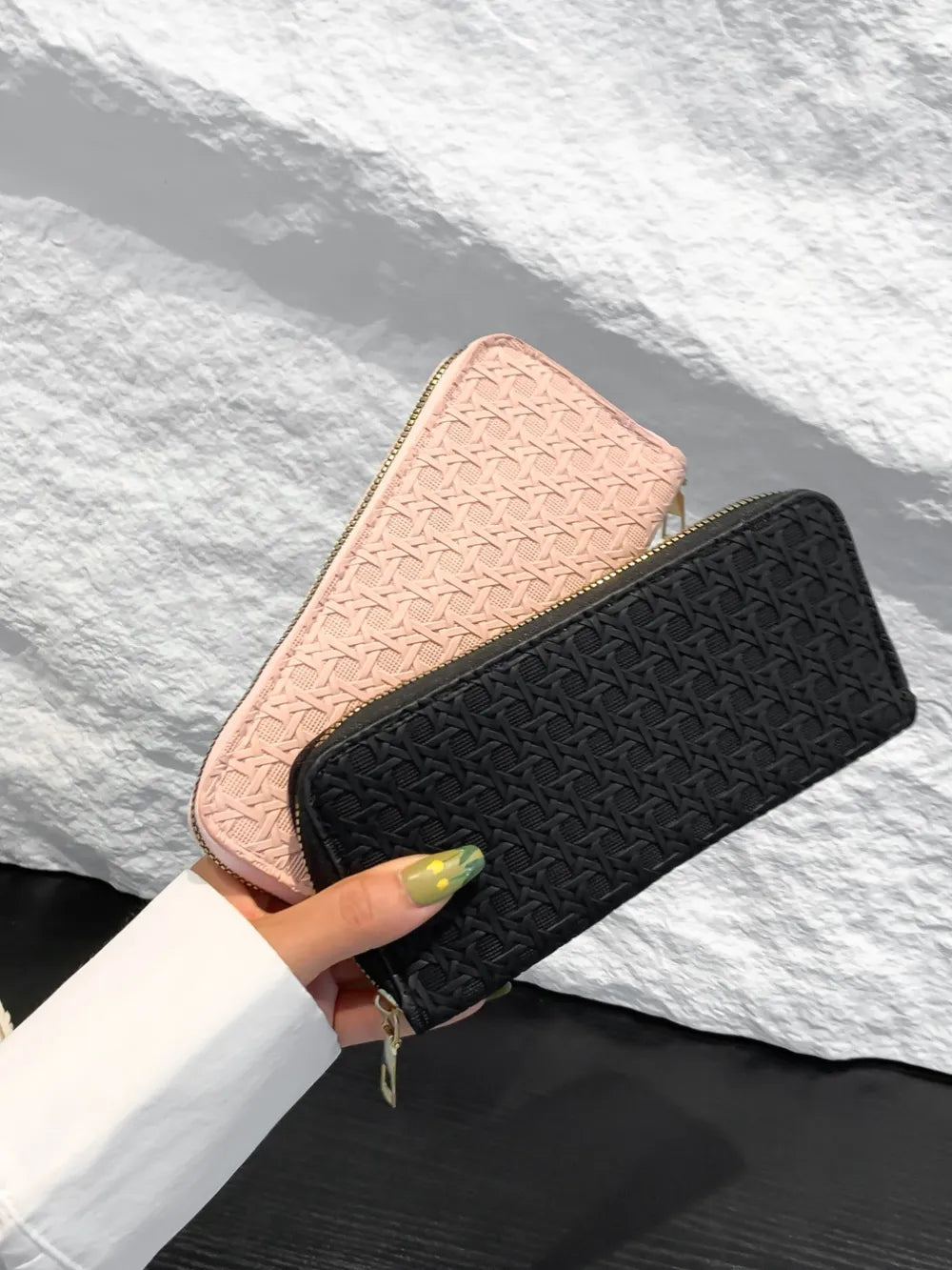 PU Leather Solid Color Wallet - Fashorio