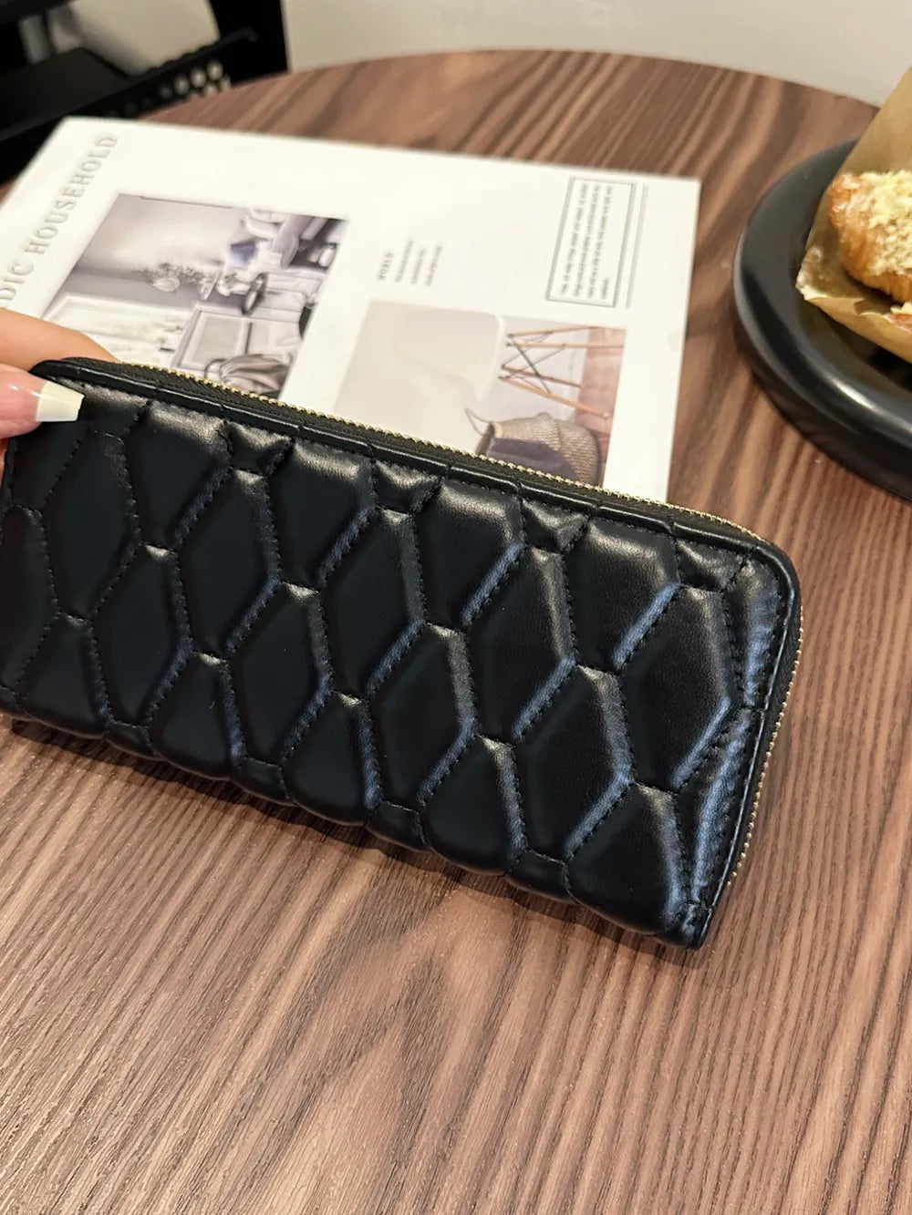 PU Leather Solid Color Wallet - Fashorio