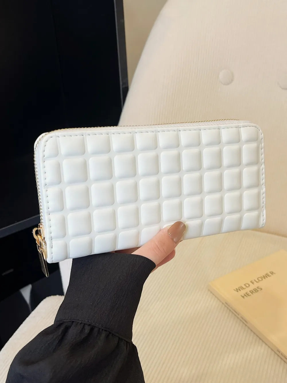PU Leather Solid Color Wallet - Fashorio