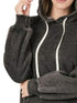 Zenana Acid Wash Fleece Hoodie with Drawstring - Fashorio