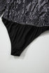 Sequin Surplice Long Sleeve Bodysuit - Fashorio