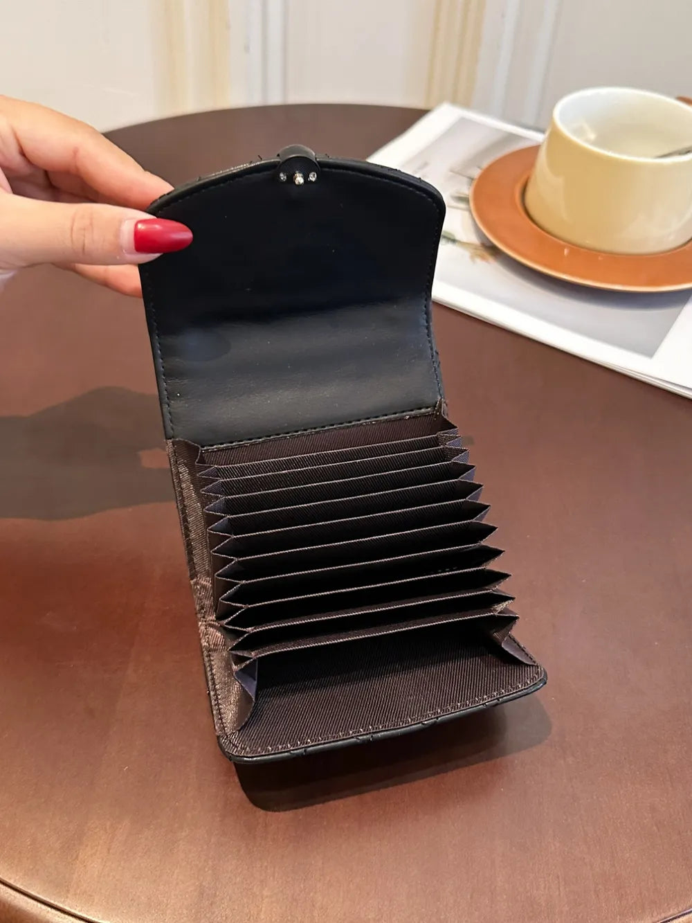 PU Leather Solid Color Wallet - Fashorio