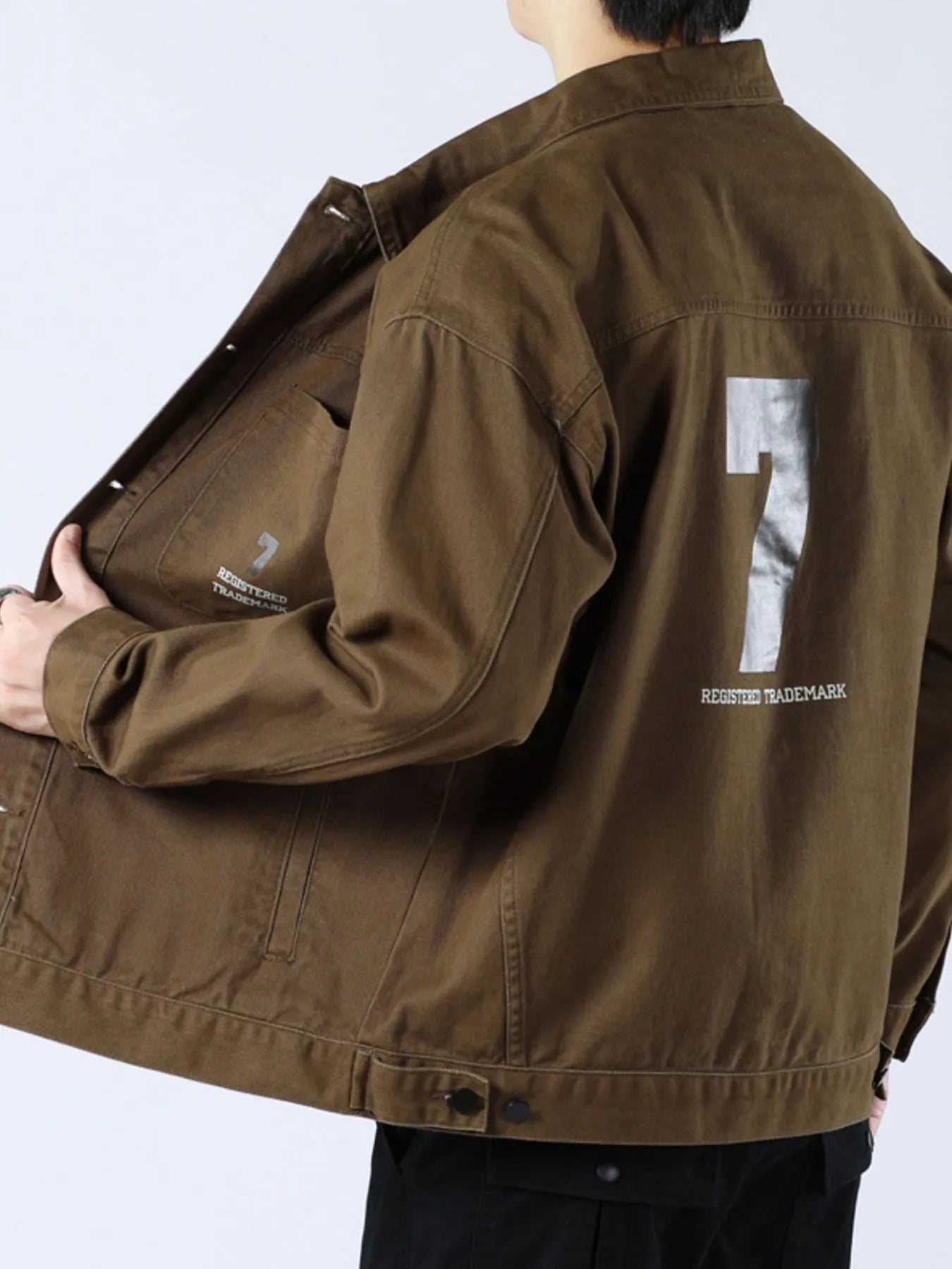 Men's Full Size Button Up Long Sleeve Shacket Plus Size - Fashorio