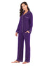 Collared Neck Long Sleeve Loungewear Set with Pockets - Fashorio