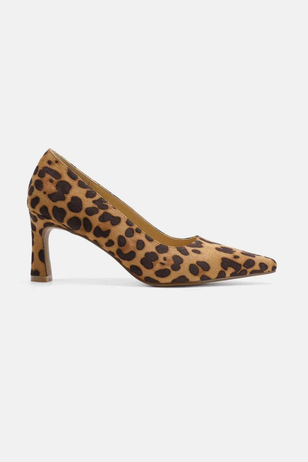 Beast Fashion Faux Suede Leopard Point Toe Pumps - Fashorio