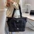 Multi Pocket Nylon Travel Bag Black One Size - Fashorio