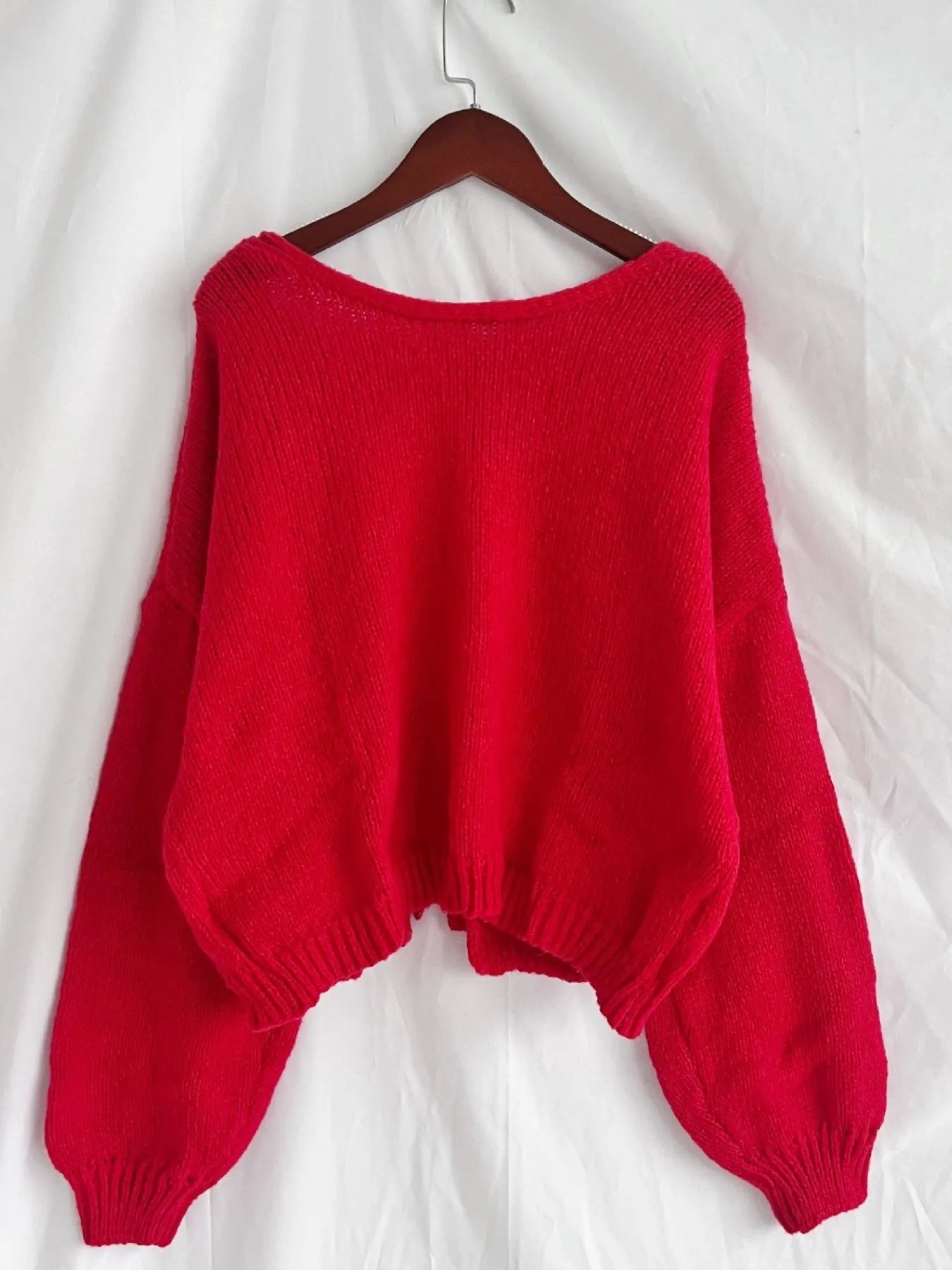 Tied Drop Shoulder Cardigan - Fashorio