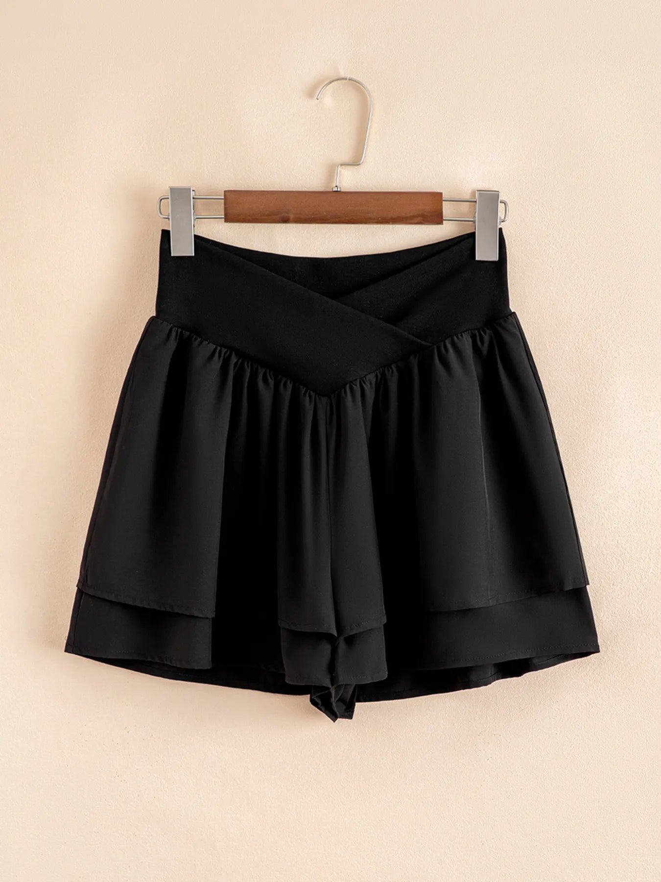 Layered Ruffle Shorts - Fashorio