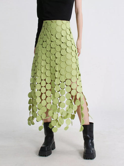 Fringe Midi Skirt - Fashorio